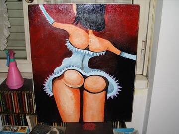 "Cul de femme" acrilico su tela